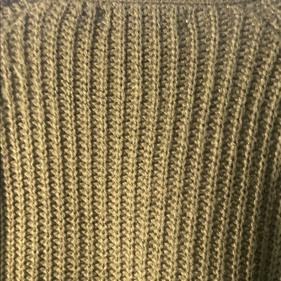 Love  by Design Olive green Knit Cardigan with Studded Shoulders Size  M - Picture 9 of 9